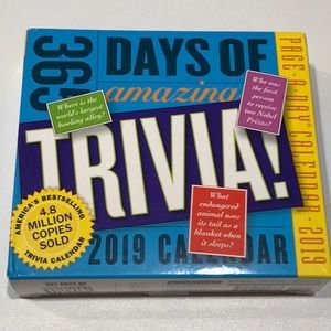 🌼NEW 365 Days of Trivia 2019 Calendar